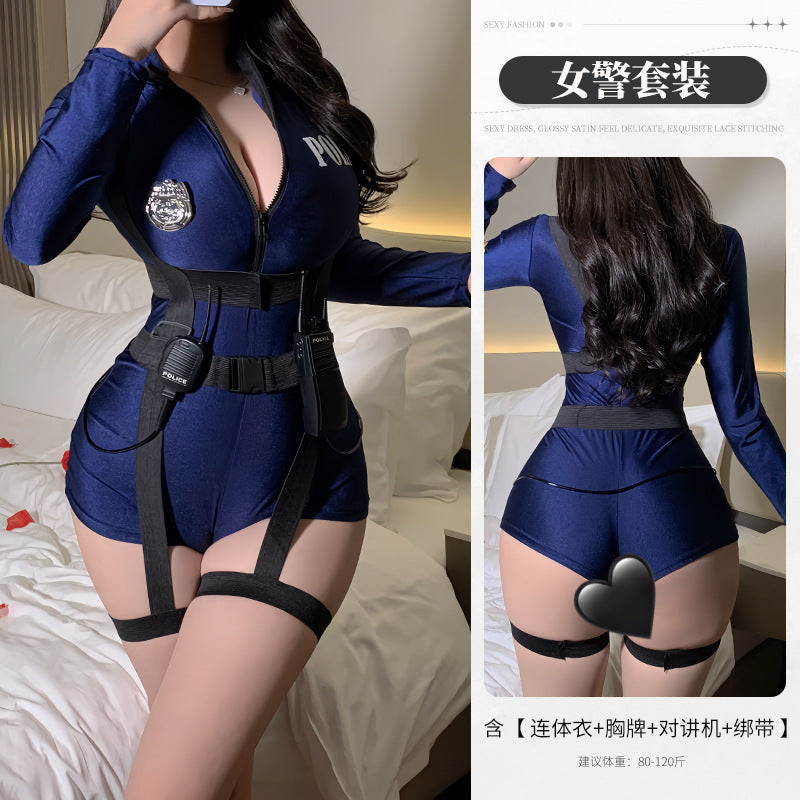 BT8531-性感內衣情趣內衣角色扮演禦姐女警cosPLAY制服誘惑套裝緊身包臀衣女睡衣睡裙