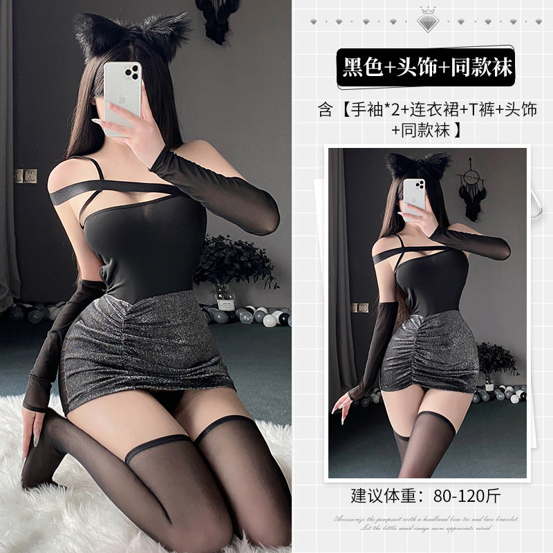 BT2928-性感內衣情趣內衣純欲秘書激情戰袍女睡衣誘惑套裝睡裙