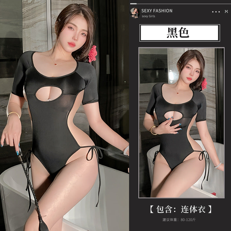 BS8419-性感內衣情趣內衣連體開襠免脫女睡衣純欲激情誘惑死庫水套裝女睡裙