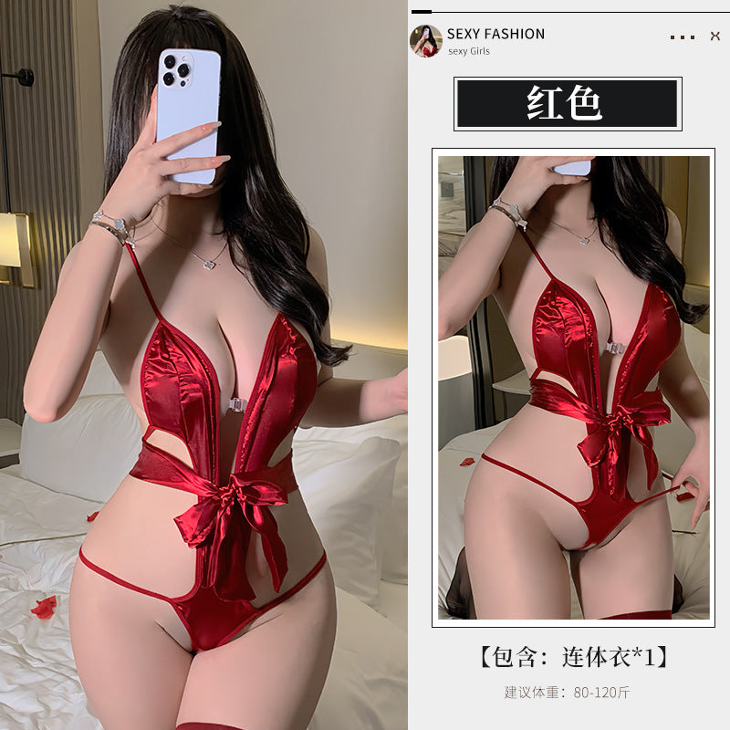 BS8415-性感內衣情趣內衣女性感鏤空連體衣火辣三點激情免脫裝女睡衣睡裙