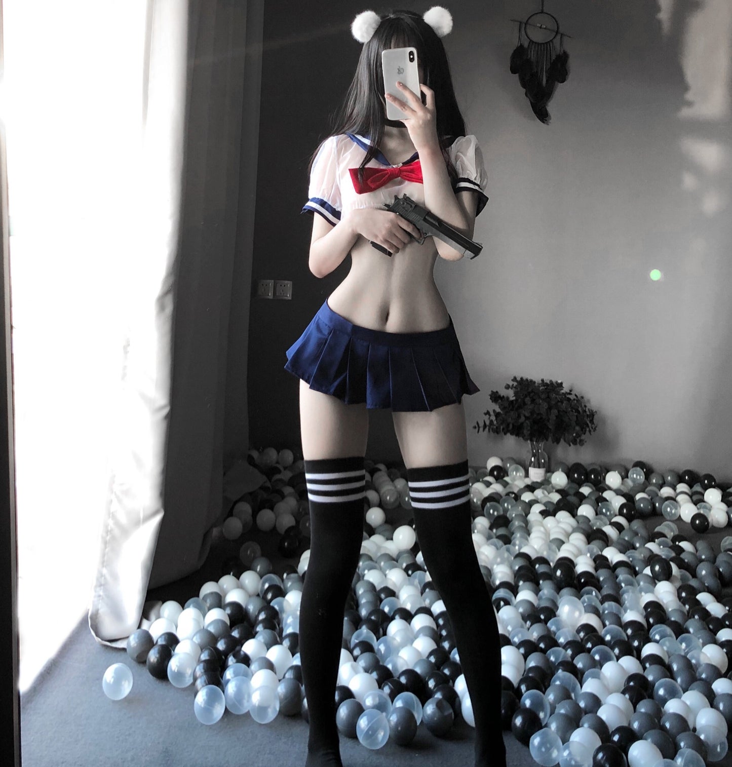 BT2130-情趣內衣可愛分體學生裝甜美學生服制服誘惑套裝代發