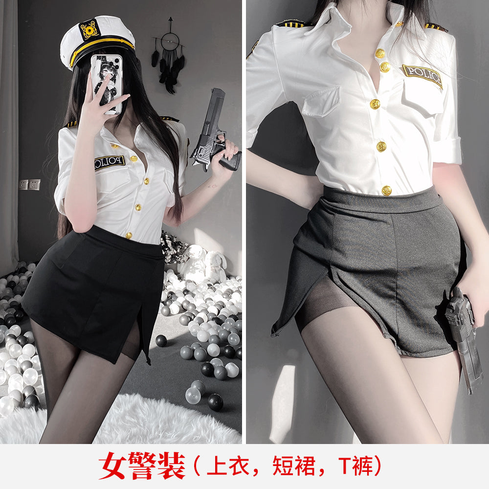 BT1018-性感情趣內衣制服誘惑純欲服裝女警套裝調情火辣床上激情