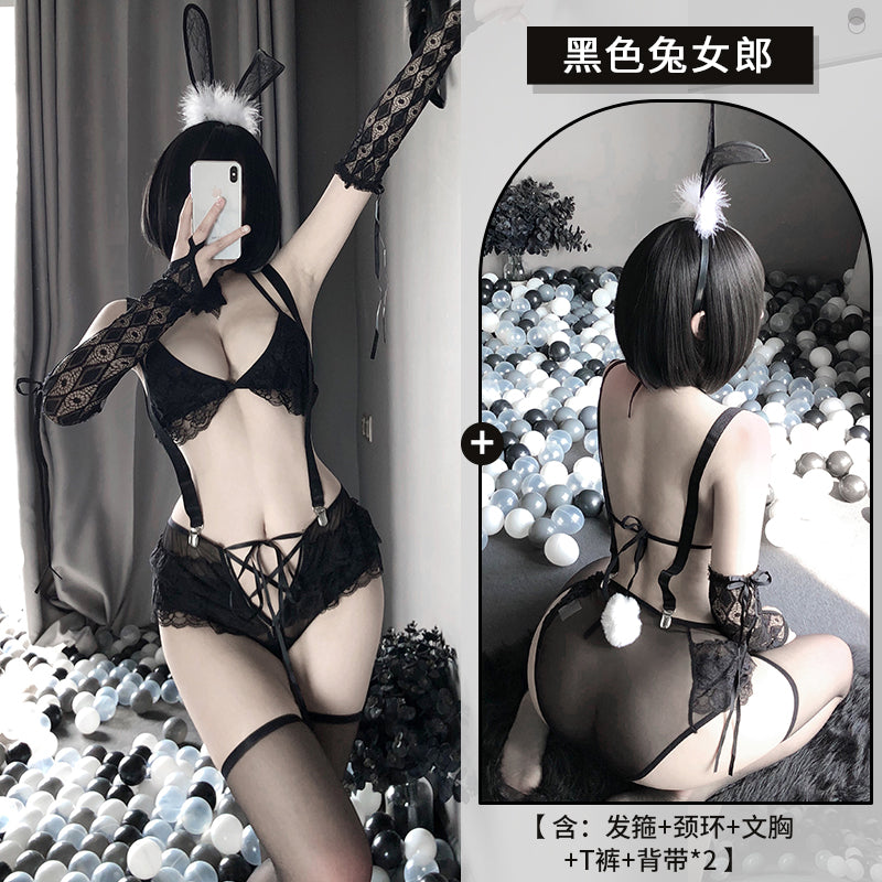 BT2434-兔女郎情趣制服誘惑性感內衣服激情套裝透視免脫