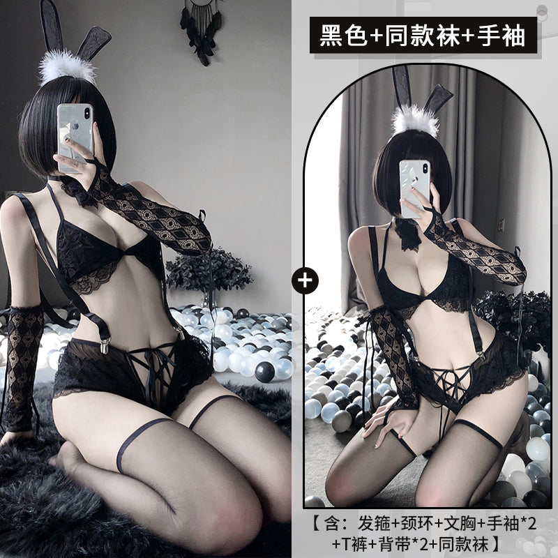 BT2434-兔女郎情趣制服誘惑性感內衣服激情套裝透視免脫
