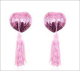 CE3028-情趣流蘇矽膠胸貼使用矽膠胸貼情趣內衣配件乳貼一對