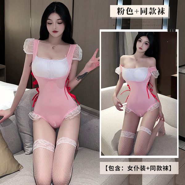 BT2476-情趣內衣女新款女僕女傭制服蕾絲純欲激情套裝誘惑