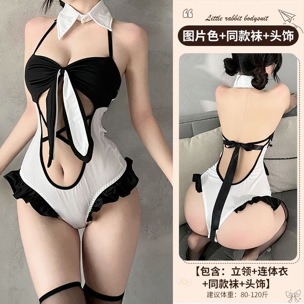 BT2669-1性感內衣睡衣開襠免脫連體衣兔女郎制服誘惑火辣裝