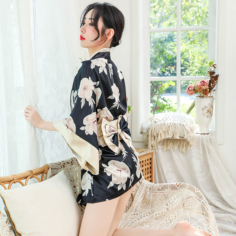 【A-1301】情趣內衣歐美女式服性感仿緞面睡衣睡裙制服誘惑套裝