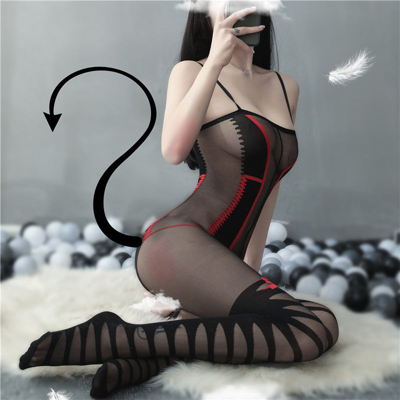 AO8849-情趣內衣性感絲襪連體衣透明誘惑爆款