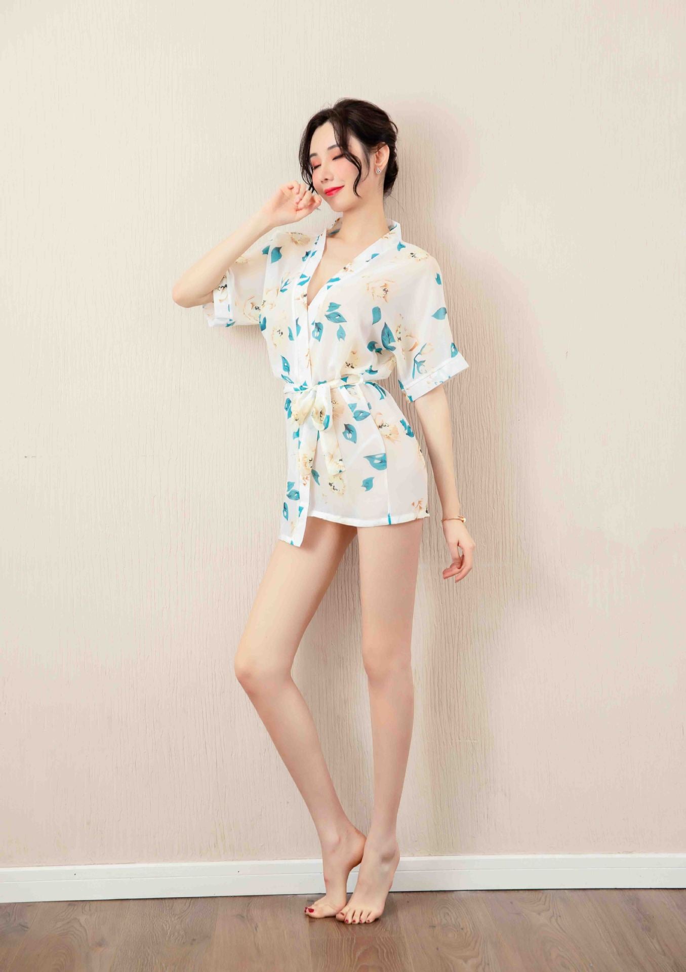 【A-1133】情趣內衣女性感誘惑透明火辣睡衣浴袍套裝代一件發