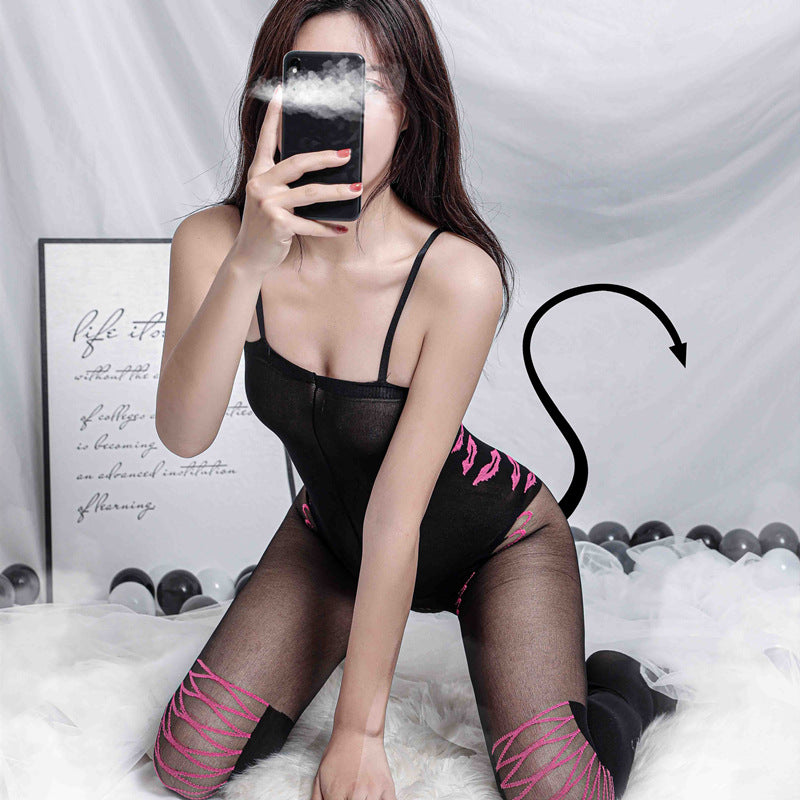 AO8850-情趣內衣女性感透明可愛誘惑連體衣