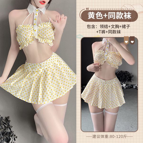 BT2582-2-情趣內衣純欲學妹制服性感文胸激情校園風百褶裙