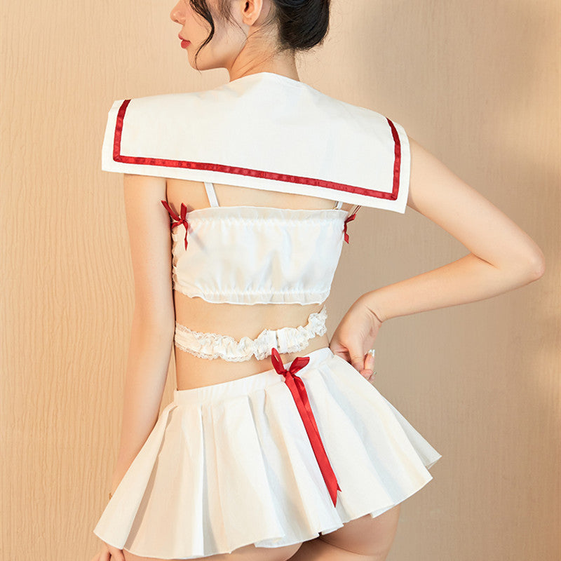 【A-1536】情趣內衣女性感水手學生裝制服誘惑短裙套裝
