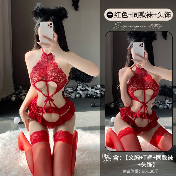 BS2626-性感內衣性感蕾絲誘惑連體衣免脫開檔激情露背裝