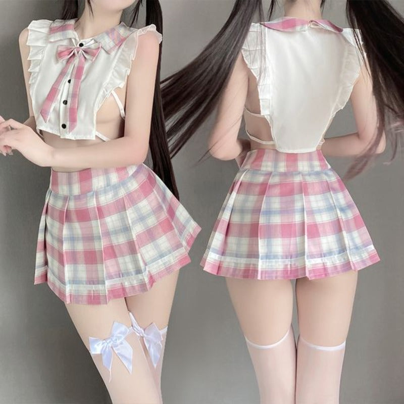 BT2653-情趣內衣學生暴露女裝純欲JK制服床上激情套裝