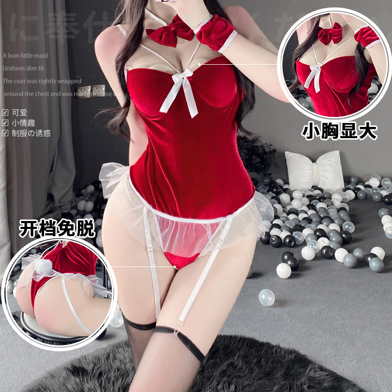 BT1156-性感情趣內衣開襠兔女郎純欲制服床上誘惑激情調情火辣小胸顯大裝