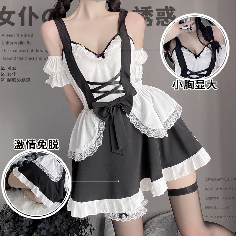 BT2528-女僕裝制服情趣內衣激情調情火辣床上誘惑套裝女女傭