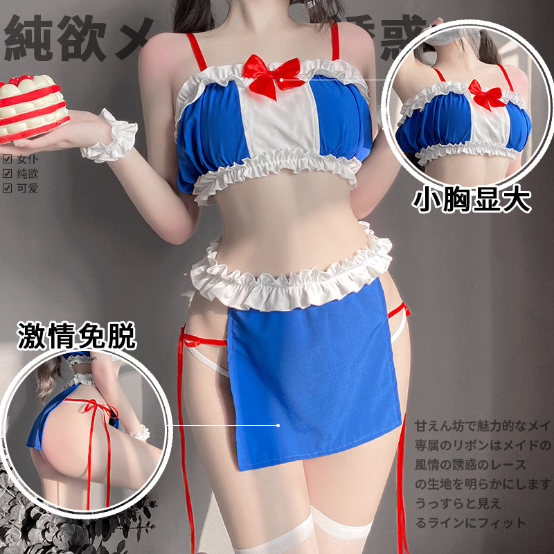 BT2513-情趣內衣可愛激情套裝小胸衣服性感分體校園誘惑制服純欲女僕服裝