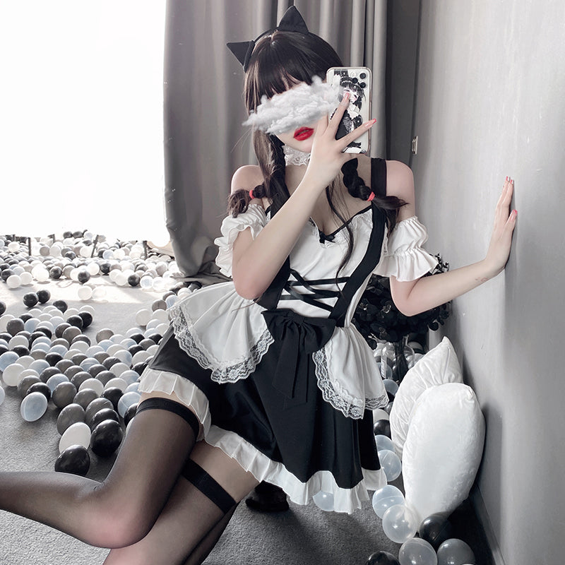 BT2528-女僕裝制服情趣內衣激情調情火辣床上誘惑套裝女女傭