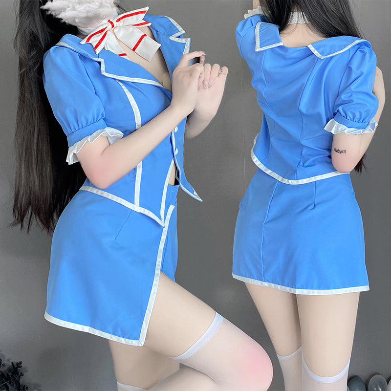 BT2532-情趣內衣角色扮演性感空姐制服誘惑包臀激情套裝