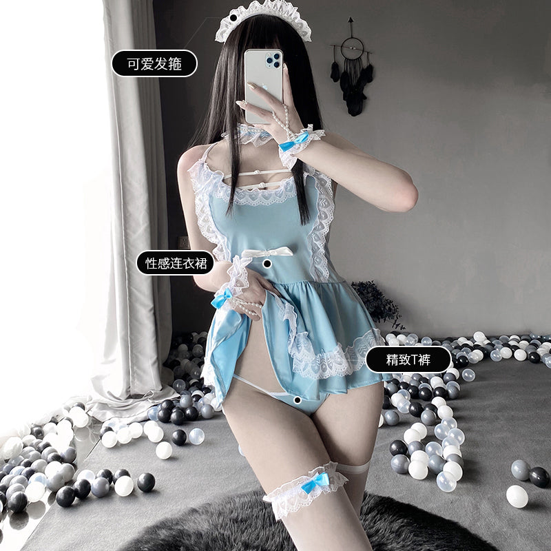 BT2451-情趣內衣女傭裝可愛女僕裝性感吊帶裙制服