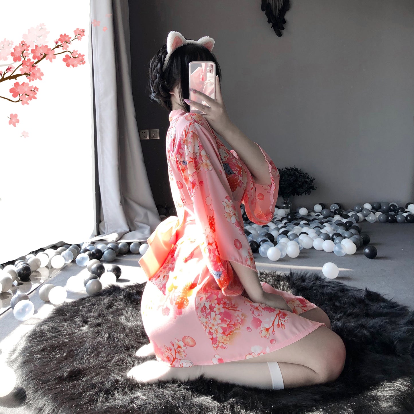 BT1142-性感情趣內衣和服制服誘惑衣服大碼開檔床上激情裝