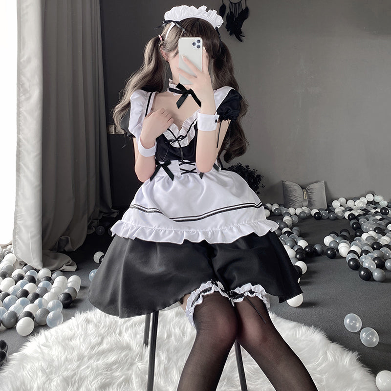 BT1229-情趣內衣性感鏤空誘惑日系圍裙蘿莉女僕女傭綁帶誘惑制服裝