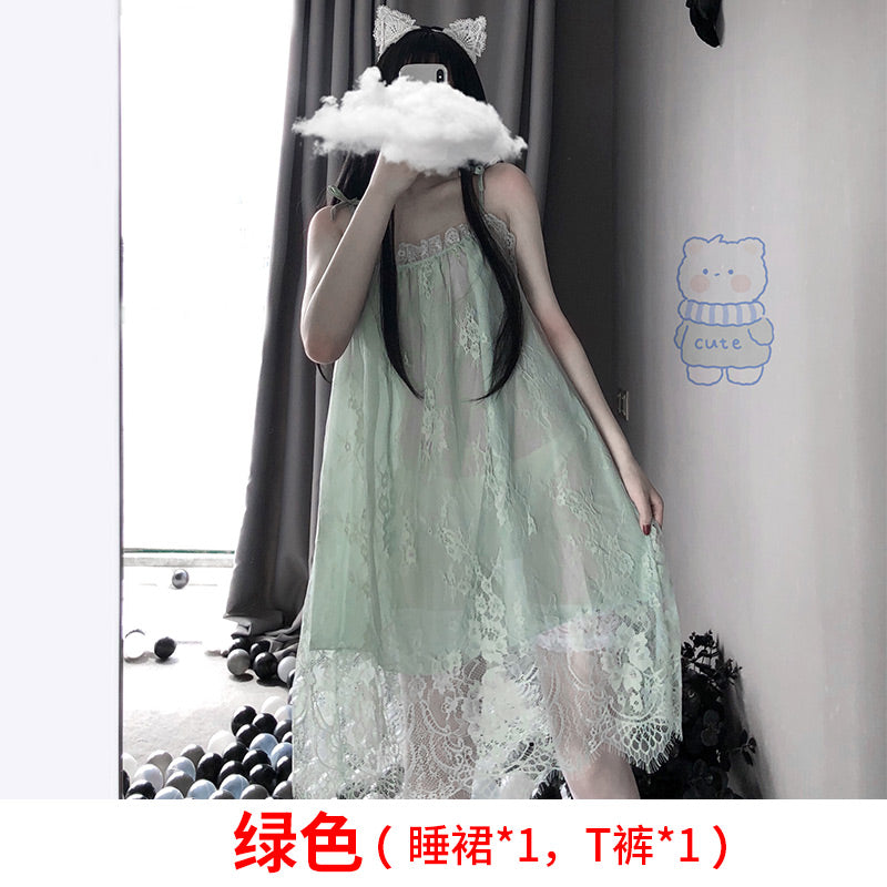 BS1025-情趣內衣性感誘惑蕾絲吊帶睡衣套裝睡裙家居服