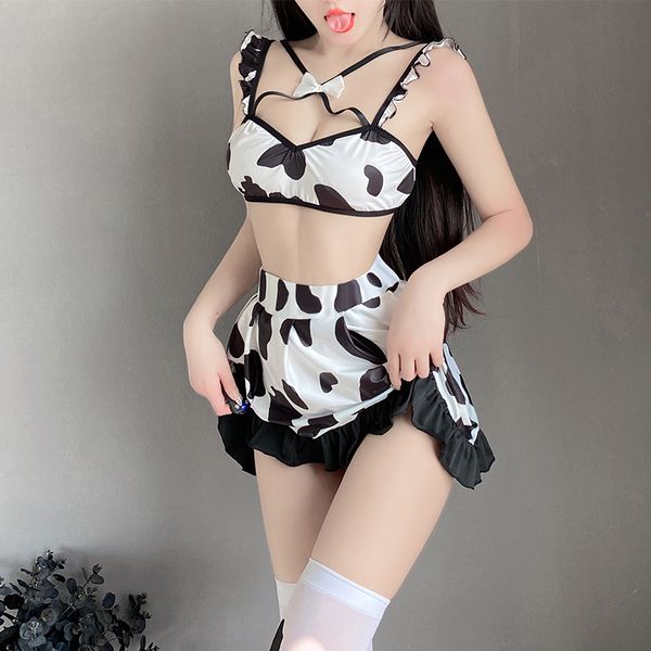 BT2679-性感情趣內衣女純欲牛奶女僕制服誘惑床上激情可愛裝睡衣