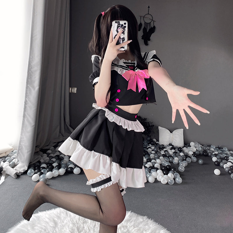 BT2508-1情趣內衣女僕裝制服挑逗衣服蕾絲套裝可愛免脫激情騷誘惑睡衣性感