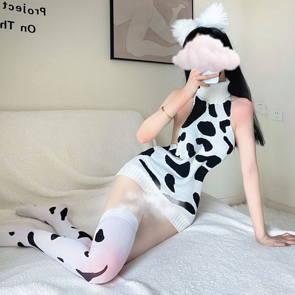 BT1429-情趣內衣女性感奶牛毛衣純欲制服誘惑床上套裝