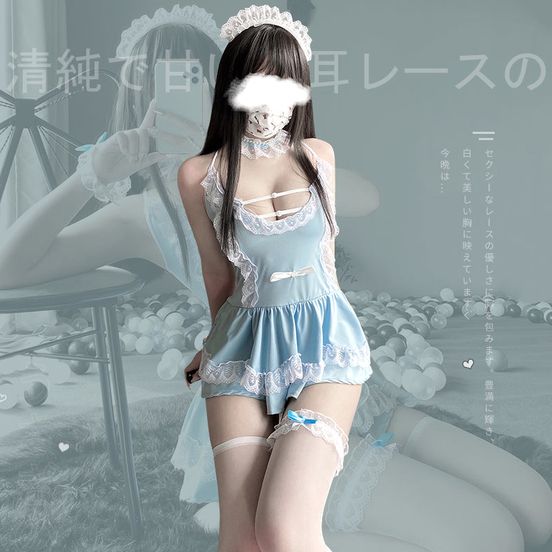 BT2451-情趣內衣女傭裝可愛女僕裝性感吊帶裙制服