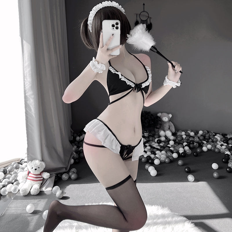 BT2497-性感情趣內衣三點女傭女僕制服純欲誘惑激情套裝透視女