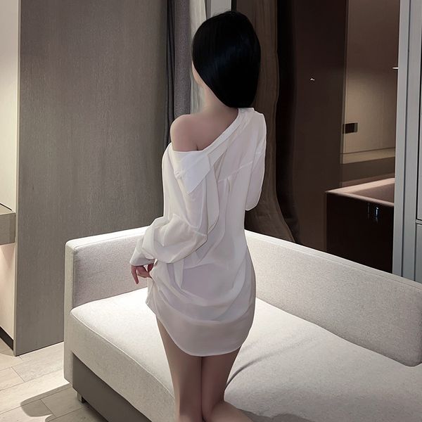 BT1430-情趣內衣女調情火辣制服誘惑性感睡衣男友風襯衫