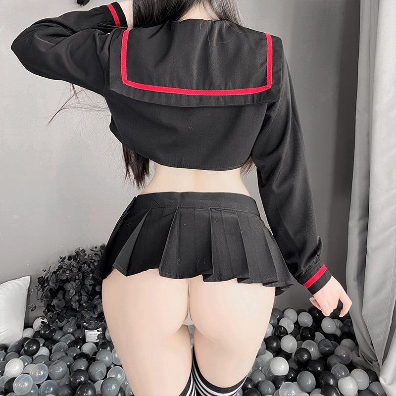 BT2204-情趣內衣女小胸校園純欲學生制服誘惑激情套裝可愛性感百褶裙