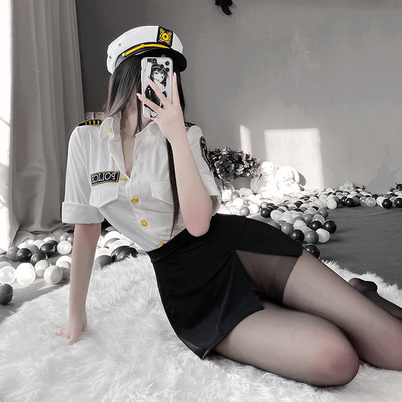 BT1018-性感情趣內衣制服誘惑純欲服裝女警套裝調情火辣床上激情
