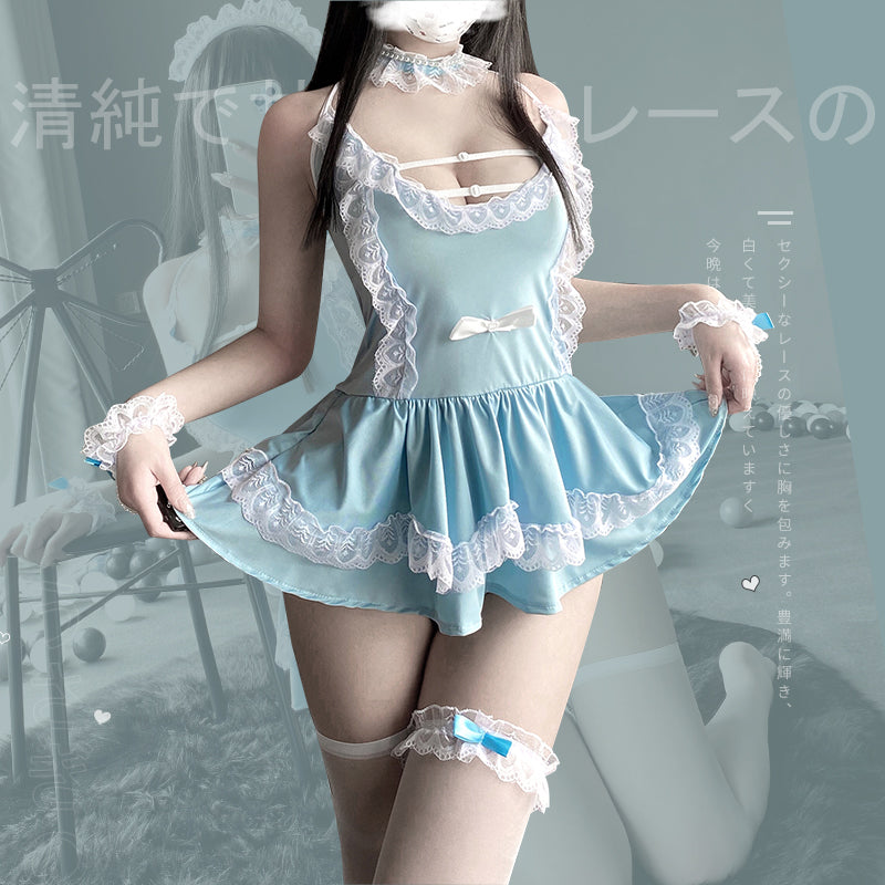 BT2451-情趣內衣女傭裝可愛女僕裝性感吊帶裙制服
