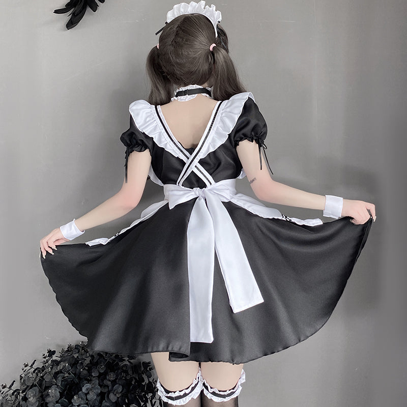 BT1229-情趣內衣性感鏤空誘惑日系圍裙蘿莉女僕女傭綁帶誘惑制服裝