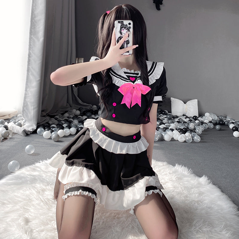 BT2508-1情趣內衣女僕裝制服挑逗衣服蕾絲套裝可愛免脫激情騷誘惑睡衣性感