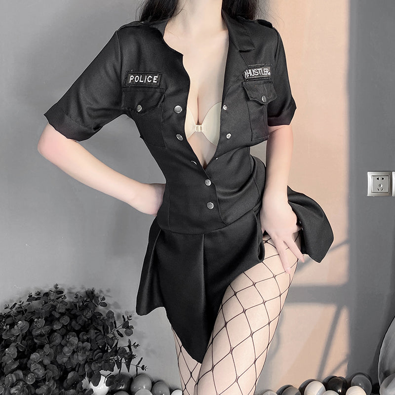 BT8034-性感情趣內衣女警車模制服角色扮演套裝激情可愛