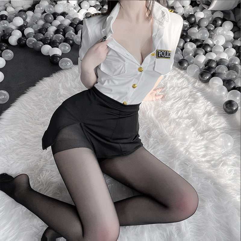 BT1018-性感情趣內衣制服誘惑純欲服裝女警套裝調情火辣床上激情