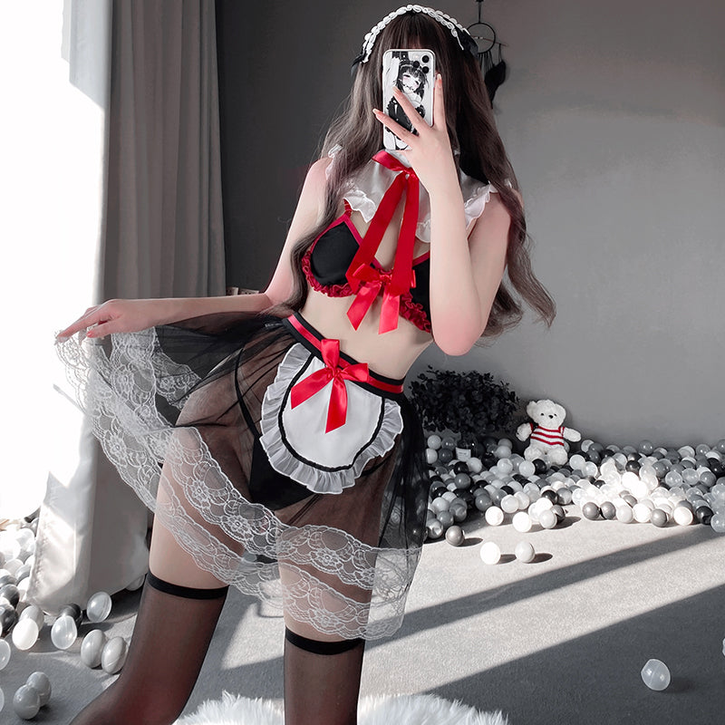 BT2505-情趣內衣誘惑純欲女僕裝性感免脫睡衣挑逗可愛制服激情床上套裝女