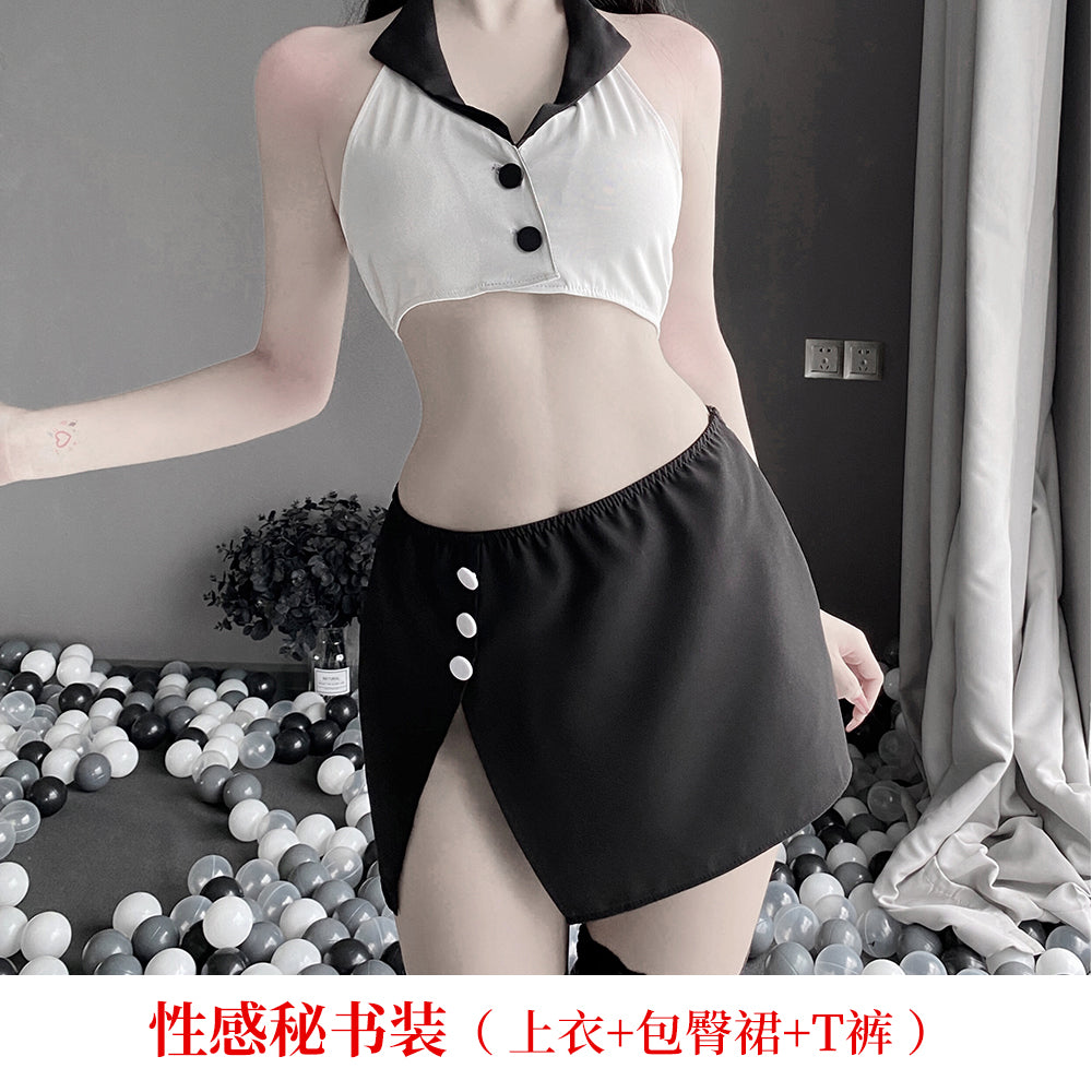 BT2469-情趣內衣秘書教師服裝制服激情絲襪套裝角色扮演
