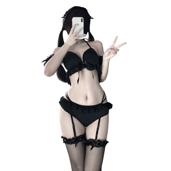 BT2429-情趣內衣角色扮演性感誘惑制服激情帶胸墊女傭女僕裝套裝