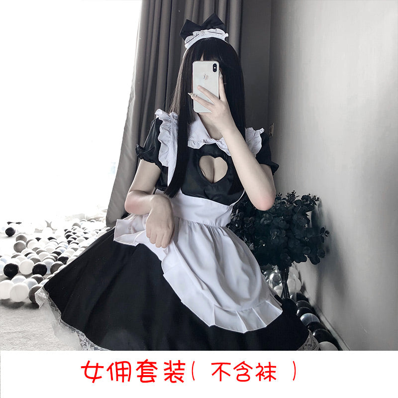 BT2432-情趣內衣制服誘惑蕾絲角色扮演性感愛心猫咪女僕女傭套裝