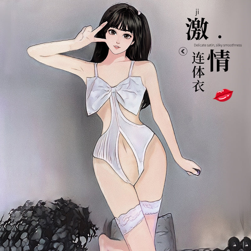 BT2571-情趣內衣性感開檔免脫連體衣純欲校園死庫水制服
