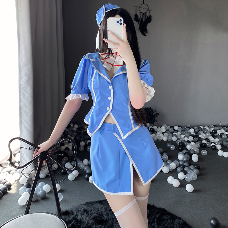 BT2532-情趣內衣角色扮演性感空姐制服誘惑包臀激情套裝