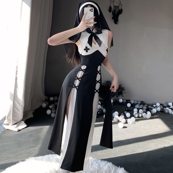 BT2717-性感內衣誘惑修女制服套裝cosplay角色扮演火辣純欲睡衣套裝