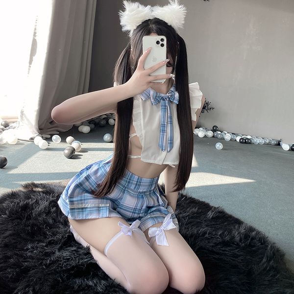 BT2653-情趣內衣學生暴露女裝純欲JK制服床上激情套裝
