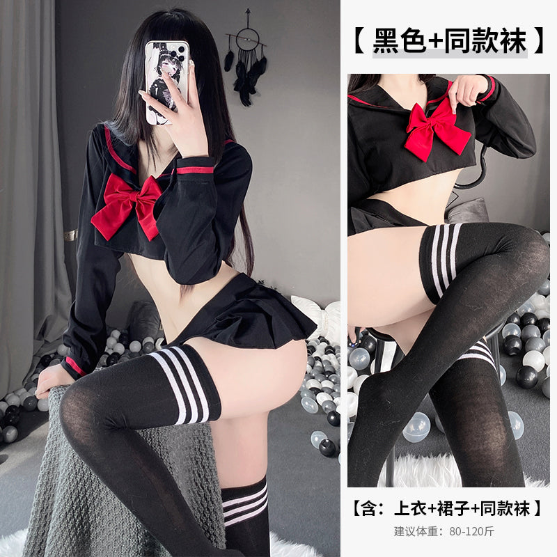BT2204-情趣內衣女小胸校園純欲學生制服誘惑激情套裝可愛性感百褶裙